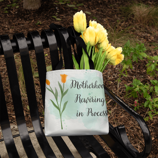 Motherhood Rewiring in Process – Neuroaffirming Botanical Tote Bag