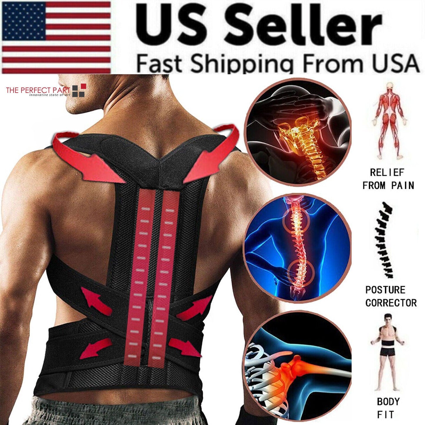 Posture Corrector for Low Back Pain