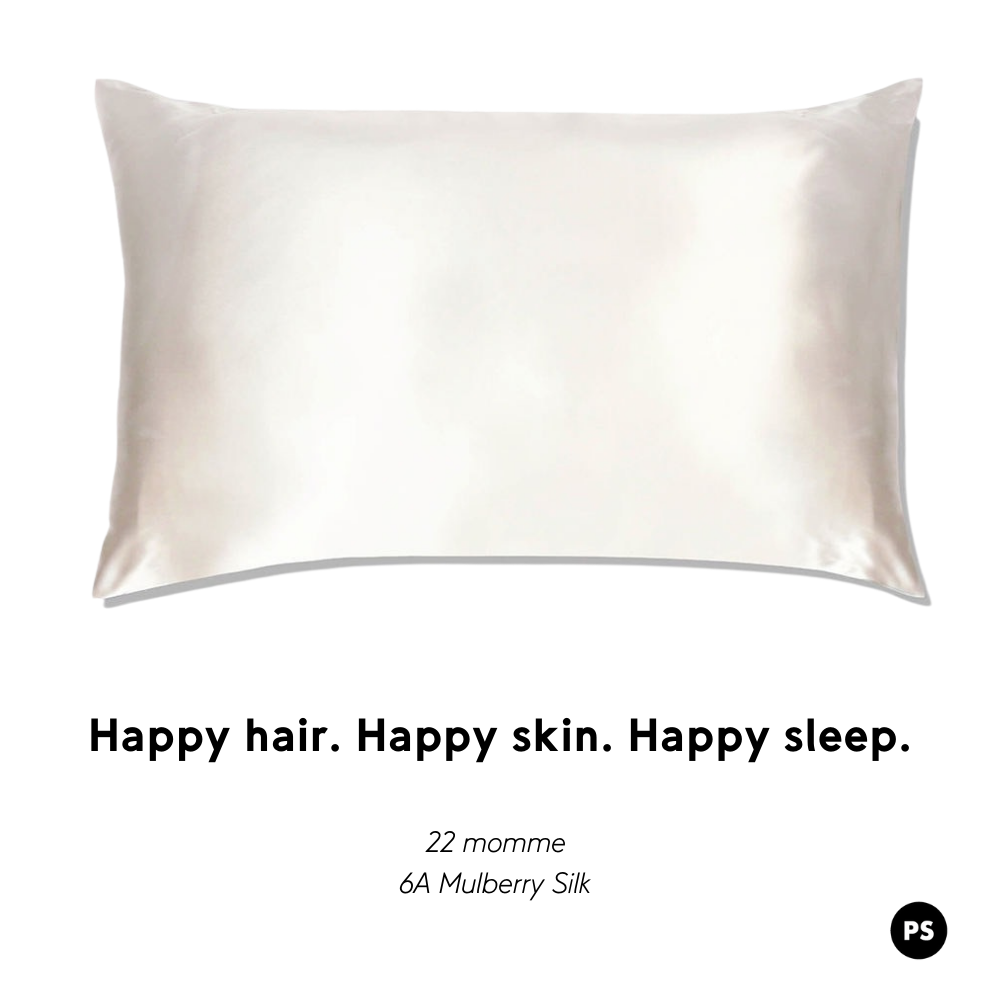 Sleep Happy 100% Mulberry Silk Pillow Case - Ivory